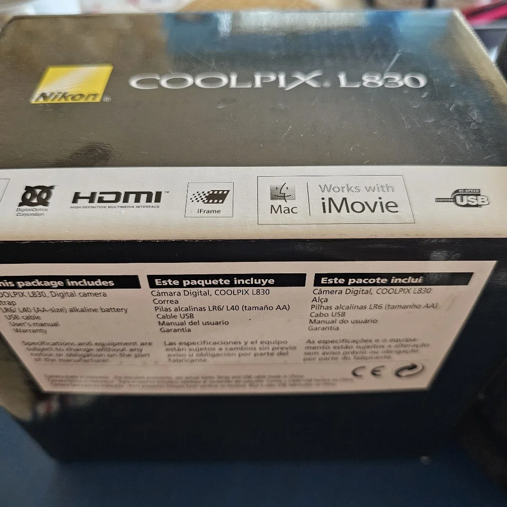 Nikon Coolpix L830 with Case very gently used a few times.